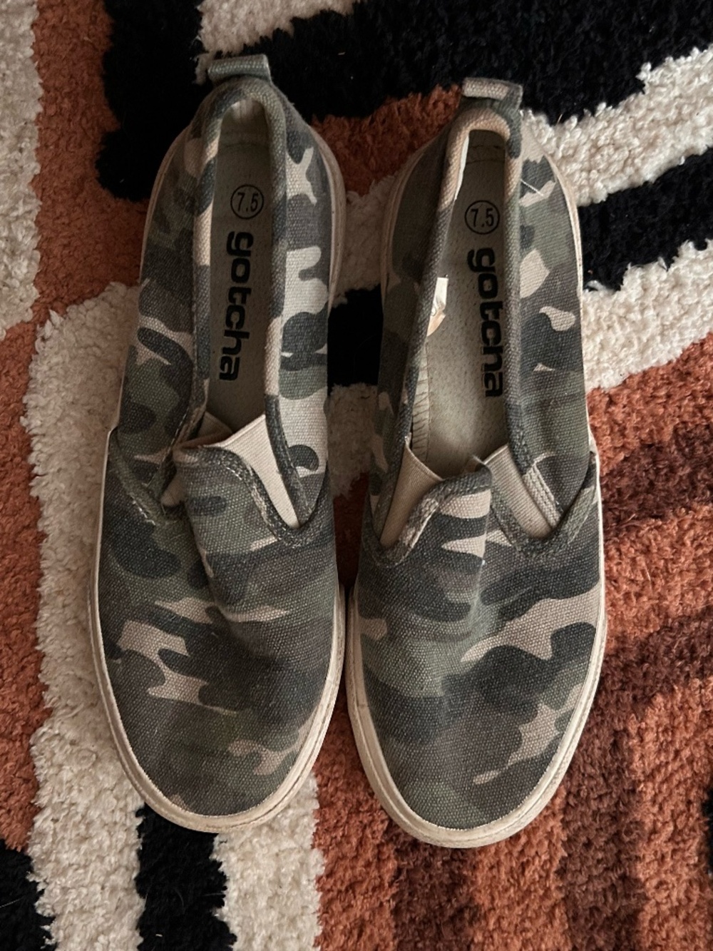 Camo Slip On Shoes